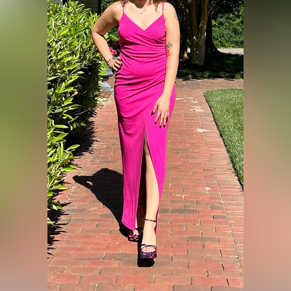 Fuschia/Hot pink dress. Worn once.